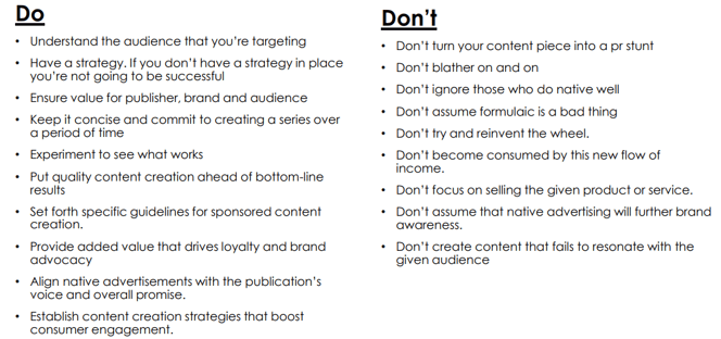 do and dont 