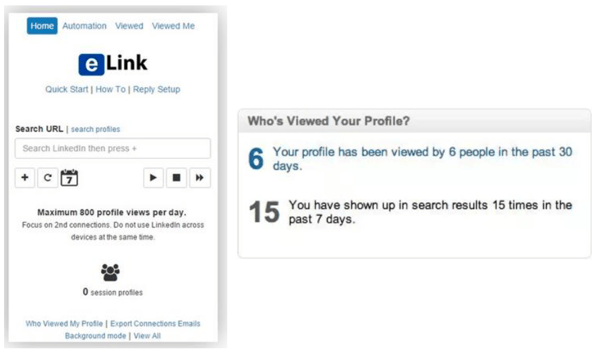 linkedin elink example