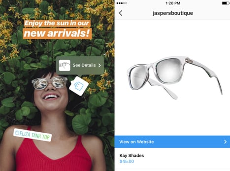 ig-shopping tags for stories